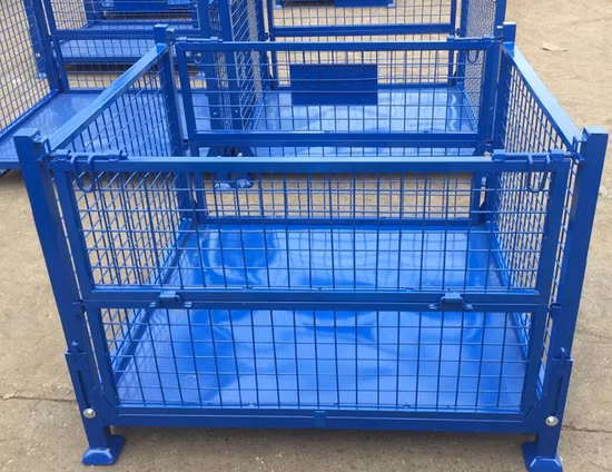 Factory Supply Ce Certified Foldable Customized Steel Pallet Stillage