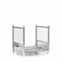 High Bearing Collapsible Galvanized Wire Mesh Stillage/Cage for Warehouse Storage