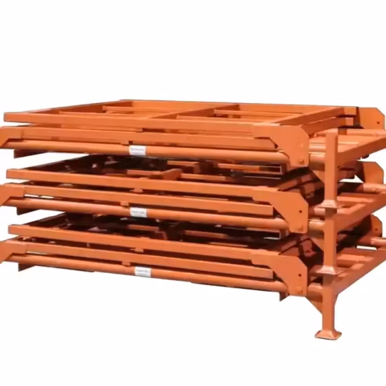 Heavy Duty Car Tire Rack Warehouse Metal Stack Able Cage Roll Fabric Carpet Leather Storage Metal Stillage