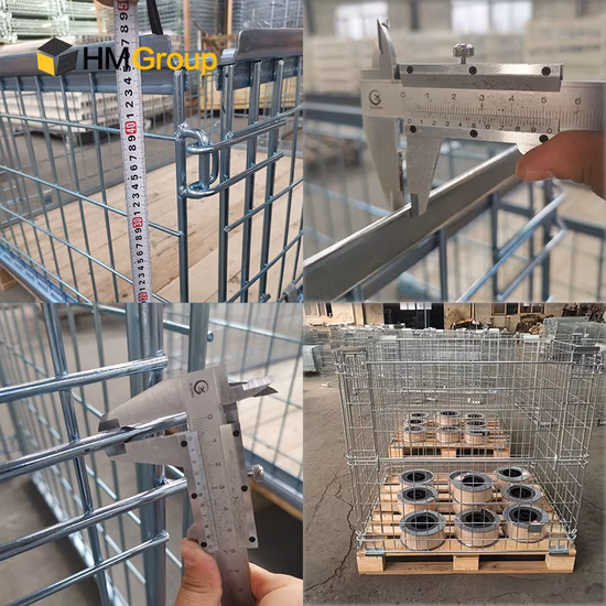 Euro Stacking Warehouse Storage Steel Metal Cage Pallet for Sale